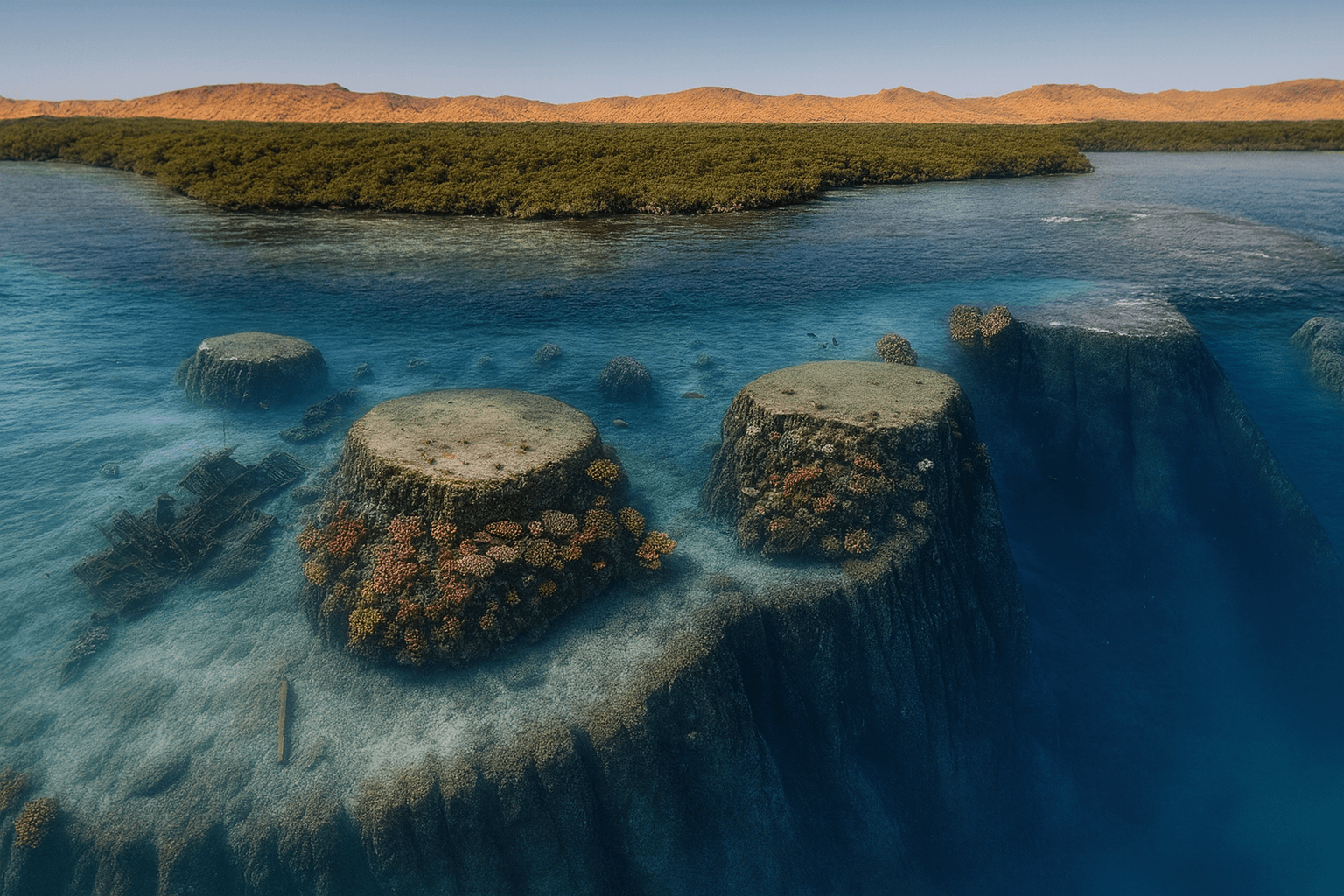 Shark & Yolanda Reef - Dive Map