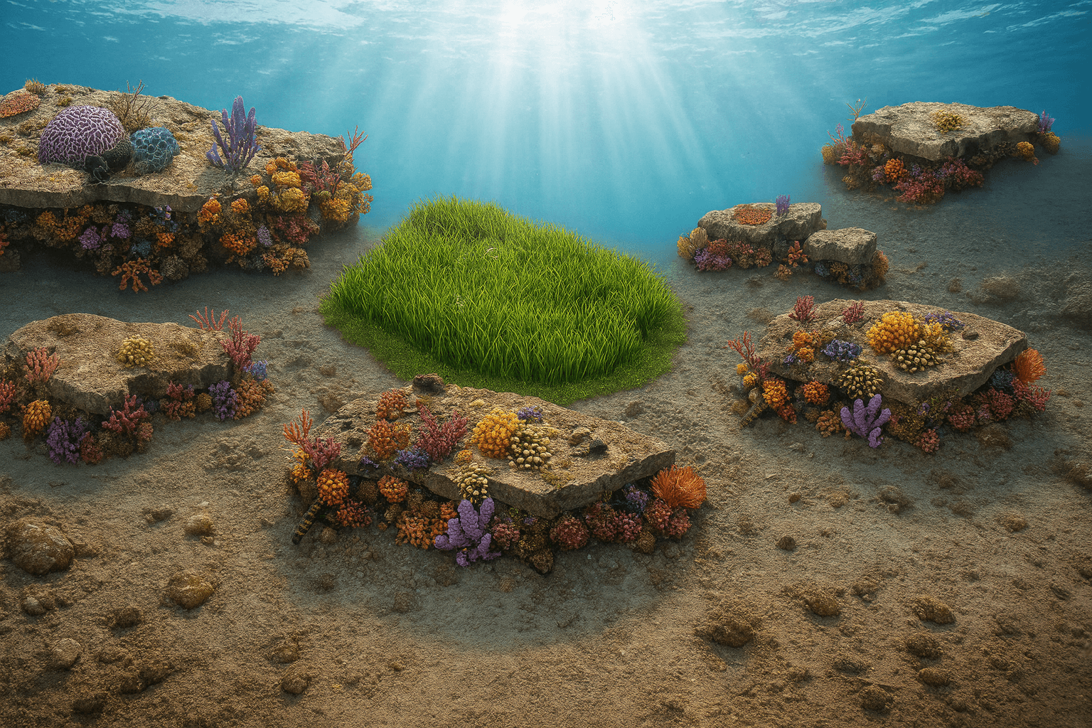 Soma Bay Garden - Dive Map