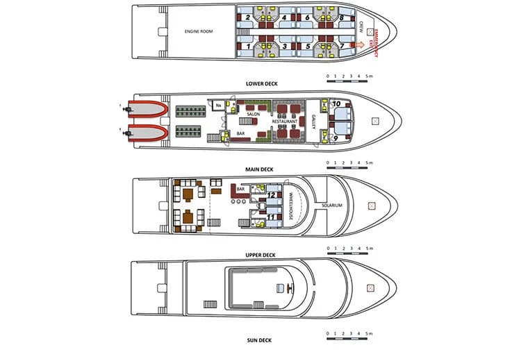 Serenity deck plan and vessel layout 1
