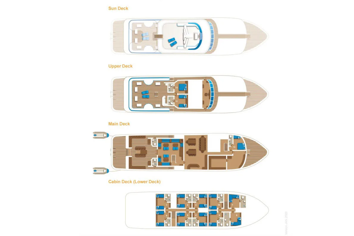 Emperor Superior deck plan and vessel layout 1