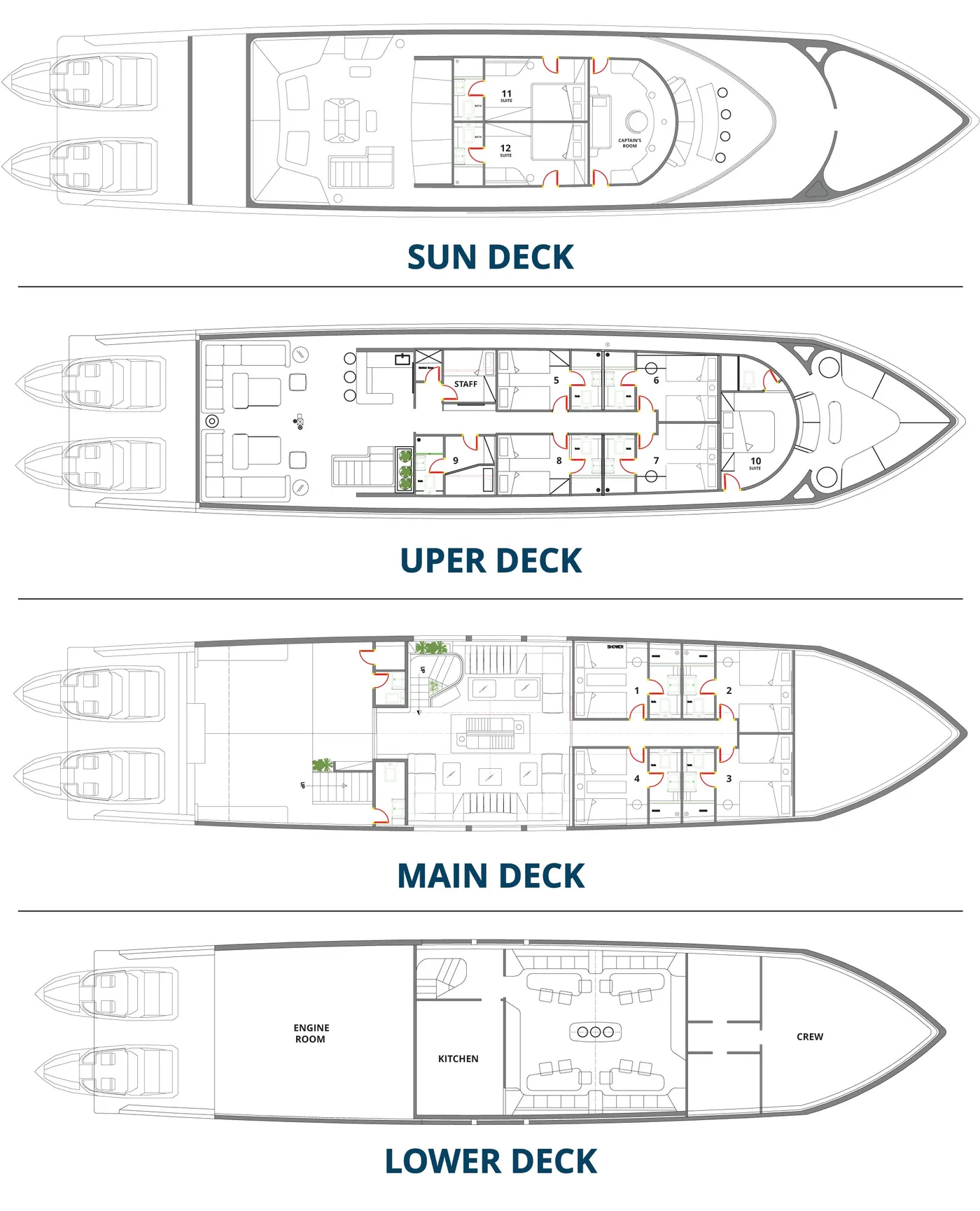 Alsuraya deck plan and vessel layout 1