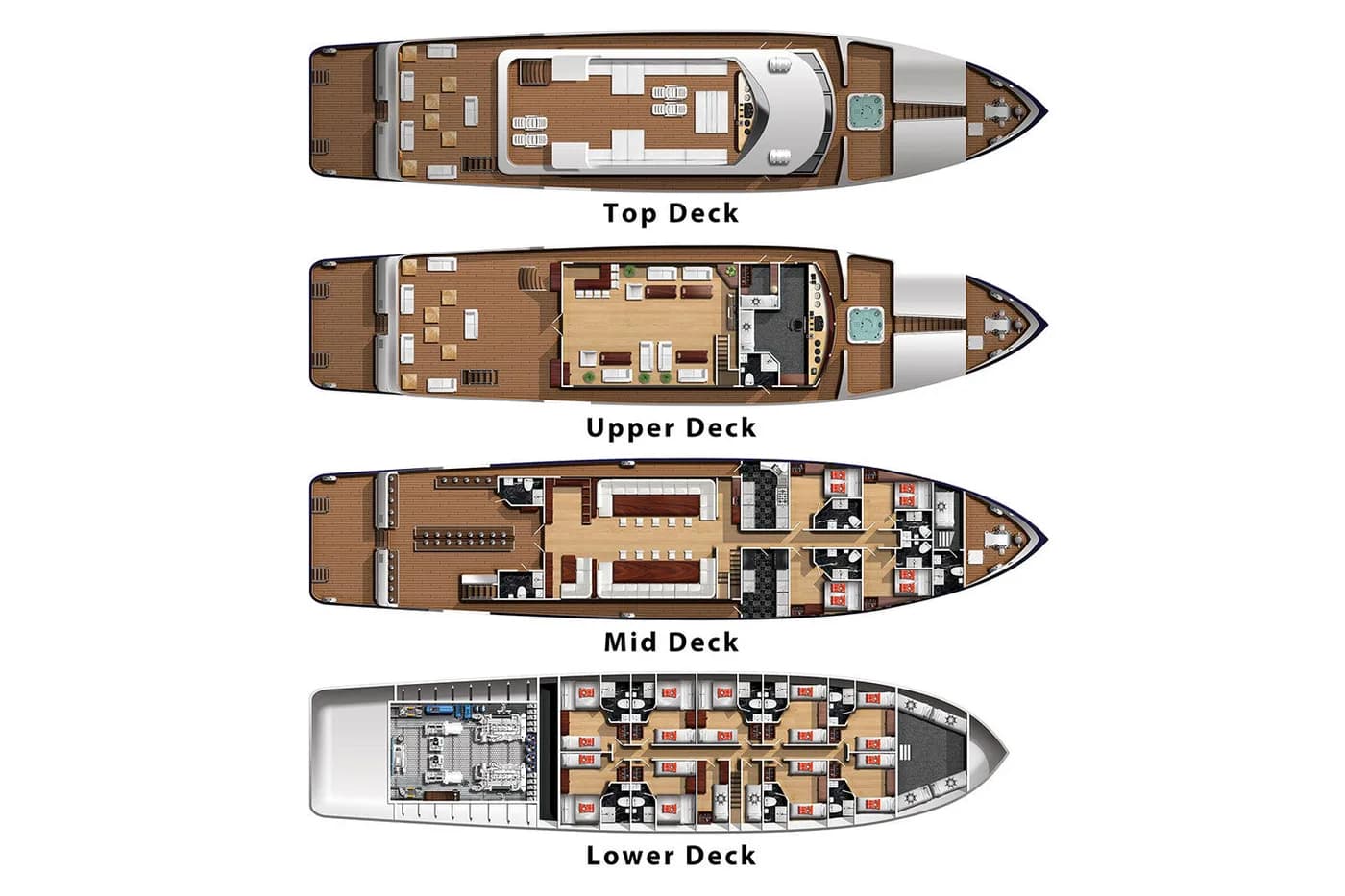 Blue Horizon deck plan and vessel layout 1