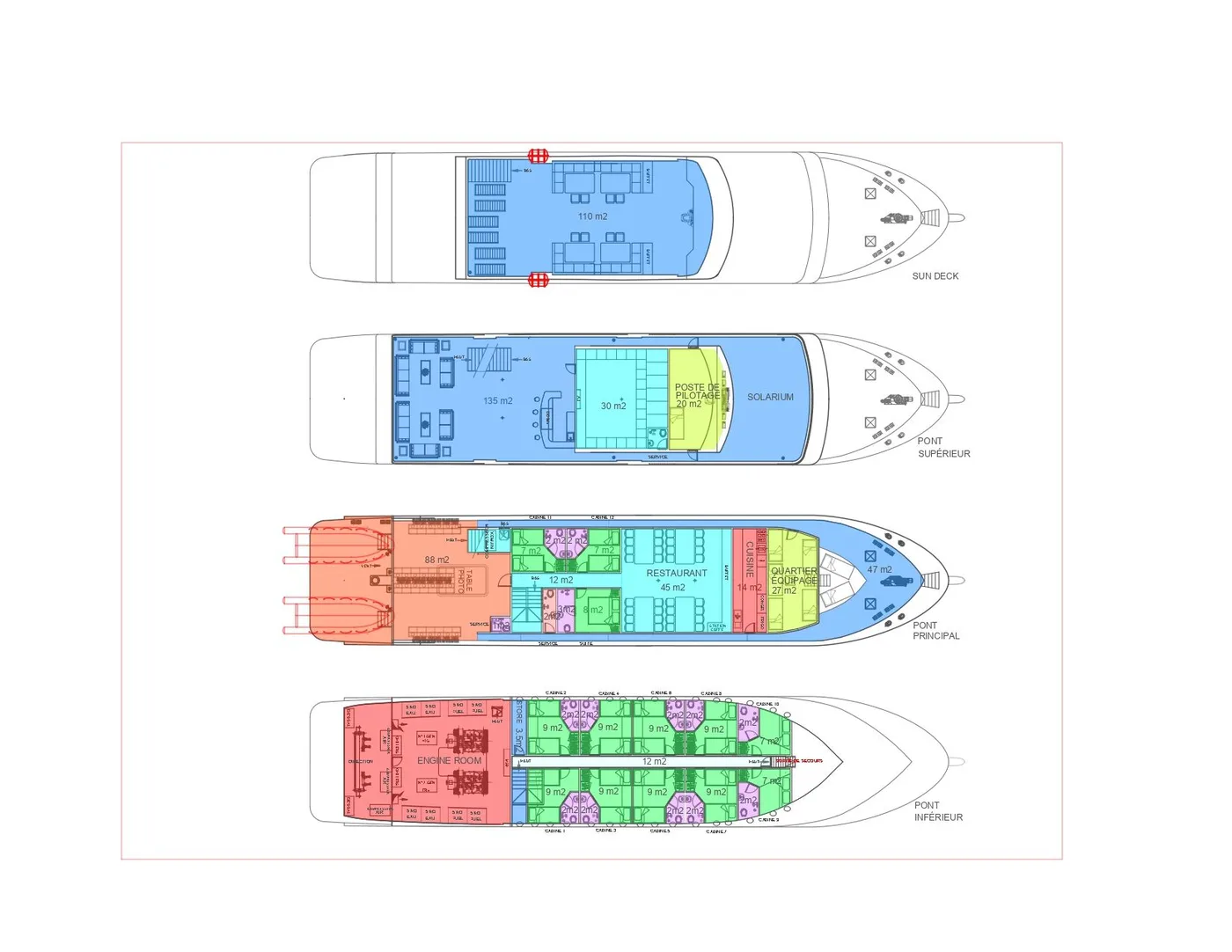 Vita Xplorer deck plan and vessel layout 1