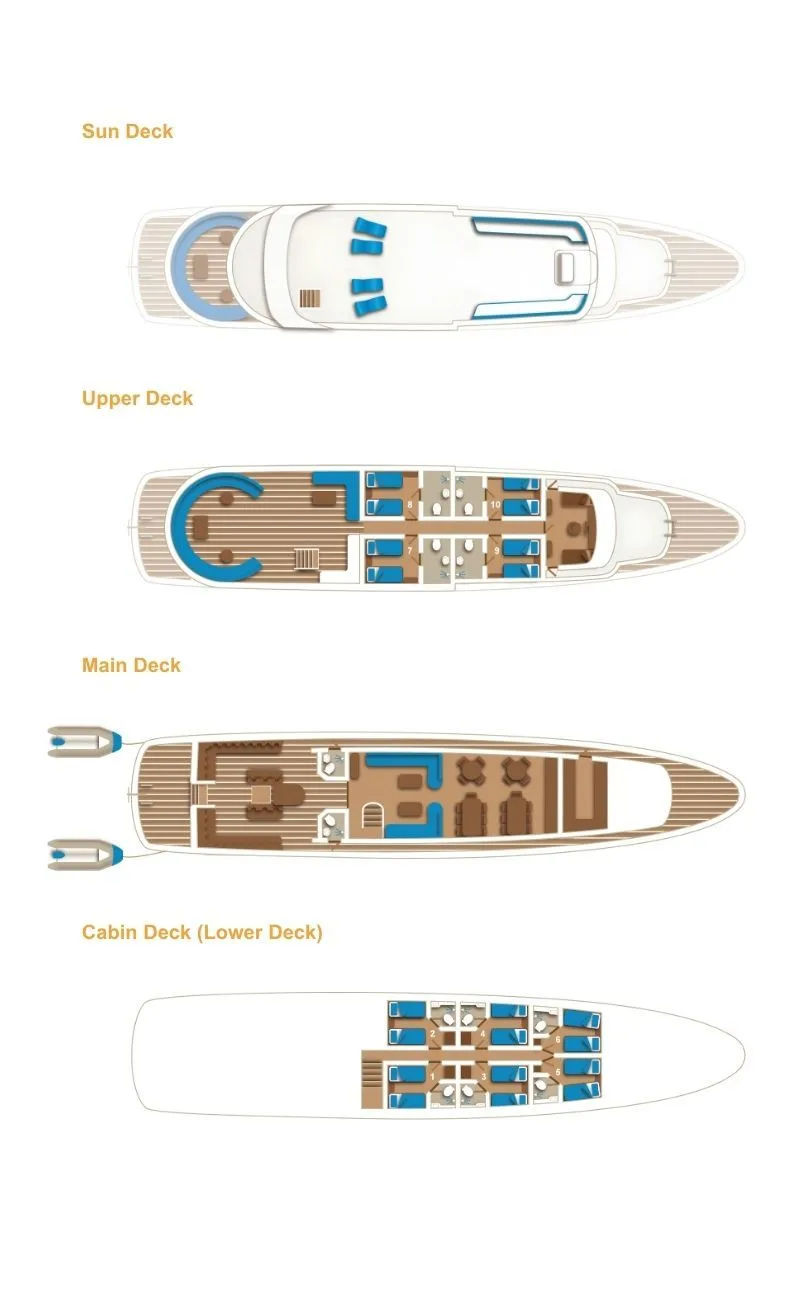 Emperor Asmaa deck plan and vessel layout 1